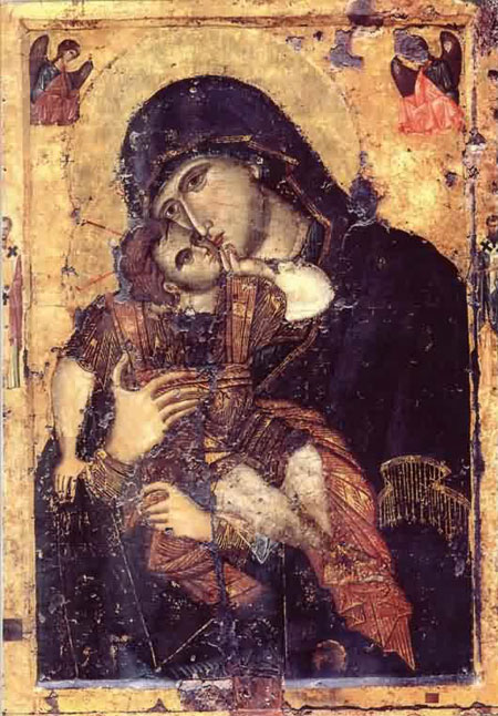 Icoana făcătoare de minuni a Maicii Domnului “Glycophilousa” de la Filotheu, Sfântul Munte Athos